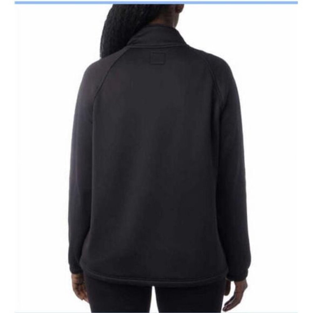 Champion Ladies' Quarter Zip Fleece Jacket (Black, Medium) - Picture 3 of 3